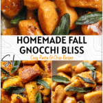 Homemade sweet potato gnocchi tossed in brown butter sage sauce for a fall-inspired comfort meal.